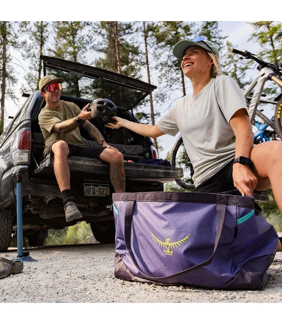 Osprey Transporter Gear Tote 60L Bag Raven Black, OS 