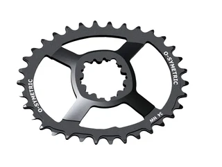 Osymetric Direct Mount Mono Drev Sort, 6mm offset
