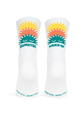 Pacific and Co Wake Up Sykkelsokker White, Str. L/XL