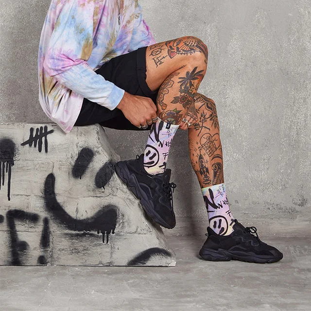 Pacific and Co Acid Color Sykkelsokker Str. S/M 