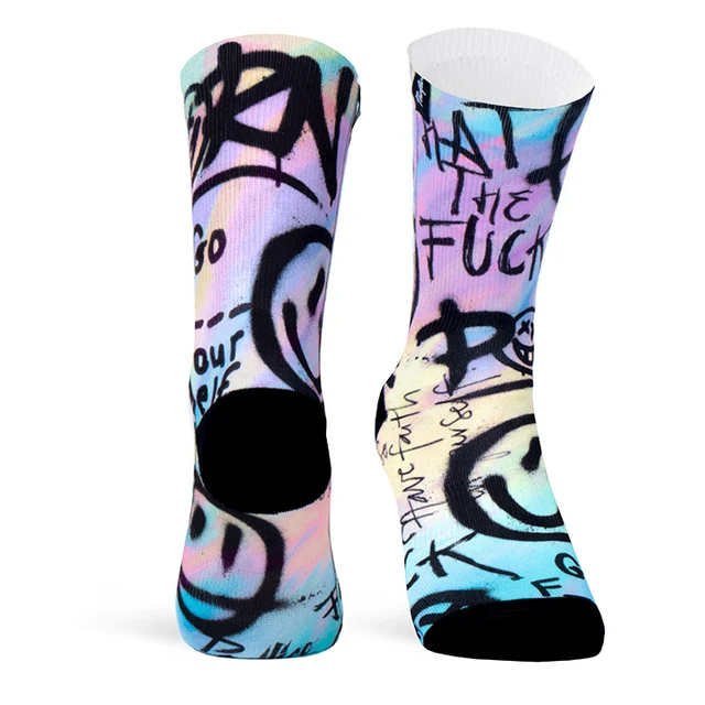 Pacific and Co Acid Color Sykkelsokker Str. S/M 