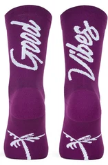 Pacific and Co Good Vibes Sykkelsokker Aubergine, Str. L/XL