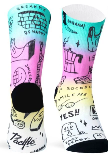 Pacific and Co Smile Club Sykkelsokker - Bikeshop.no