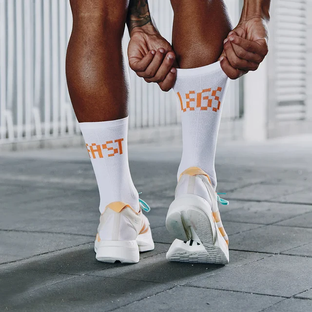 Pacific and Co Fast Legs Sokker Orange, Str. S/M 