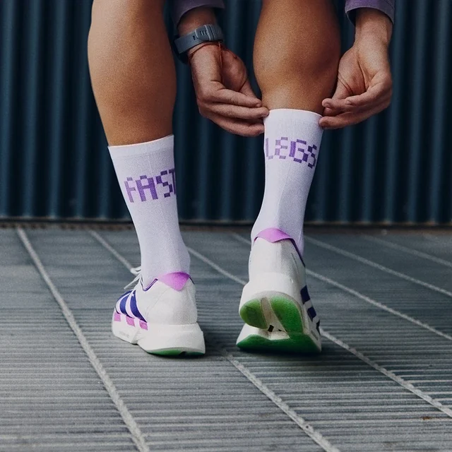 Pacific and Co Fast Legs Sokker Purple, Str. S/M 