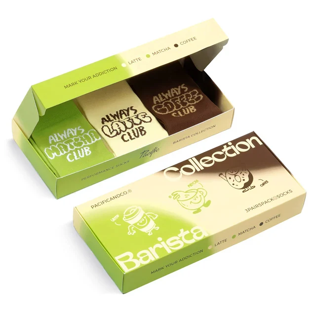 Pacific and Co Barista Box Sokker Str. S/M 