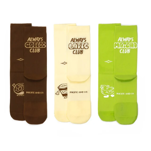 Pacific and Co Barista Box Sokker Str. S/M 