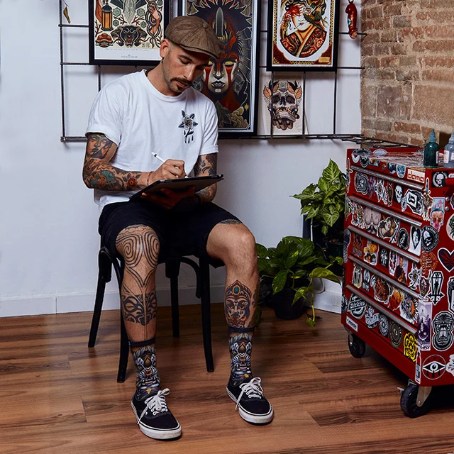 Pacific and Co Roar Sykkelsokker Str. L/XL 