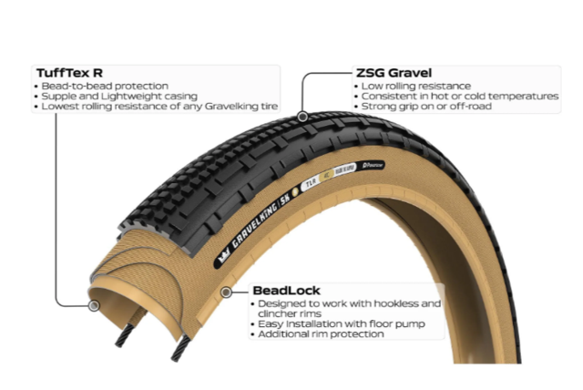 Panaracer GravelKing SKR 28"  Däck Brown, 40mm, 460g 