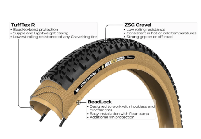 Panaracer GravelKing X1 R 28"  Däck Brown, 35mm, 390g 