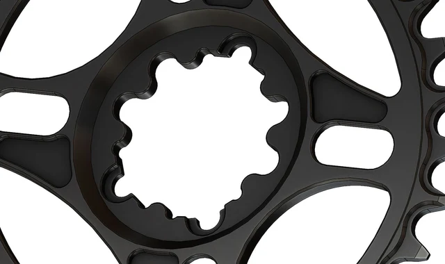 Pilo Narrow Wide SRAM Oval Drev 32T Svart, 32T, Direct Mount, 3mm Offsett 
