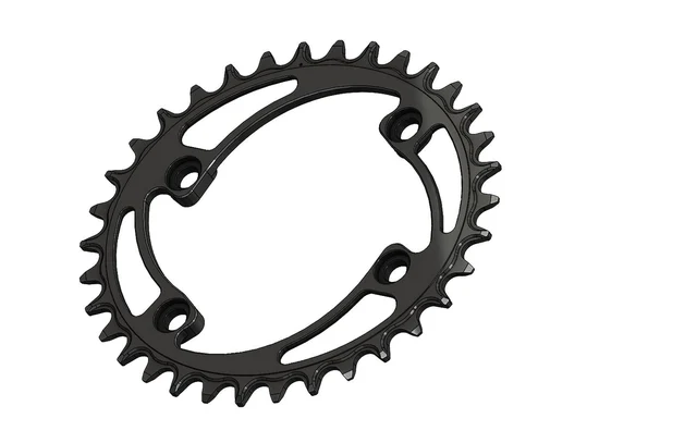 Pilo Narrow Wide Oval Drev 34T Svart, 96 BCD, Shimano, 10/11/12 Speed 