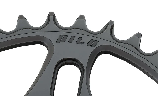 Pilo Narrow Wide SRAM Krankdrev 36T Sort, 36T, Direct Mount, 3mm Offsett 