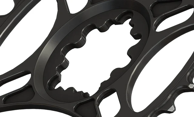Pilo Narrow Wide SRAM Krankdrev 36T Sort, 36T, Direct Mount, 3mm Offsett 