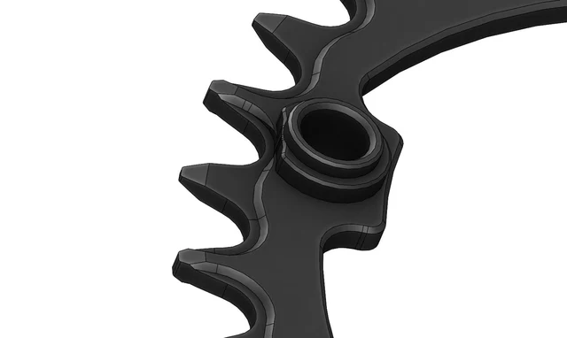 Pilo Narrow Wide Oval Drev 32T Svart, 104 BCD, Shimano, 10/11/12 Speed 