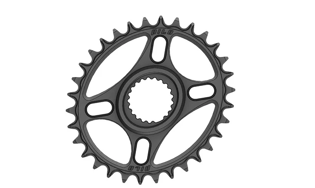 Pilo Narrow Wide Shimano Oval Krankdrev Sort, 32T, Direct Mount Cinch 