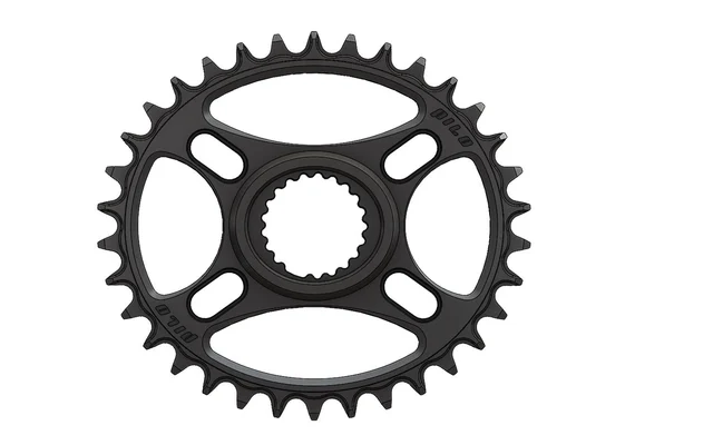 Pilo Narrow Wide Shimano Oval Krankdrev Sort, 34T, Direct Mount Cinch 