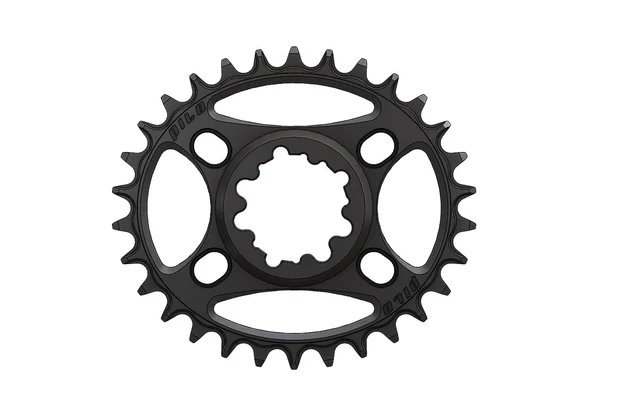 Pilo Narrow Wide SRAM Oval Krankdrev 30T Sort, 30T, Direct Mount, 3mm Offsett 