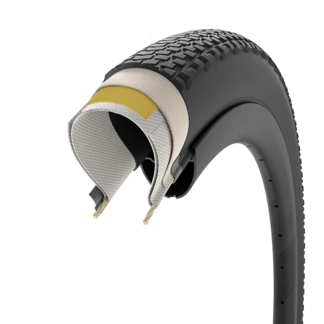 Pirelli Cinturato Gravel H HP Dekk 40 mm, 500 g, 120 TPI, Sort 