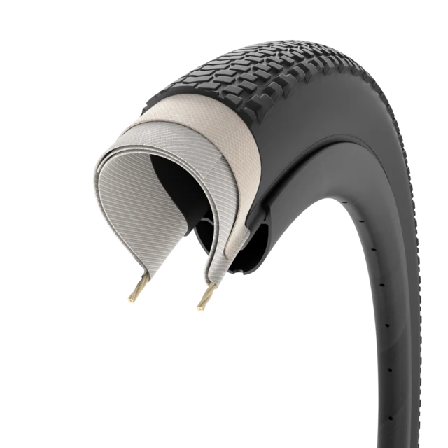 Pirelli Cinturato Gravel H P Dekk 45 mm, 530 g, 60 TPI, Sort 