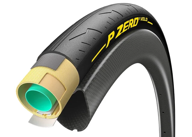 Pirelli P ZERO Velo TUB Dekk Pariser, Black, 28 mm 