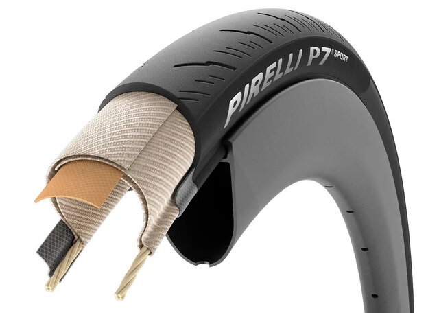 Pirelli P7 Sport Dekk Clincher, Black, 32 mm 