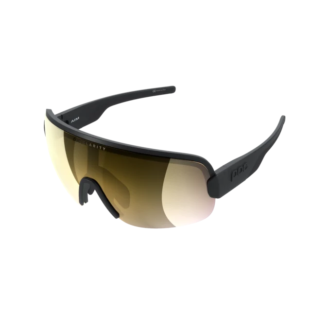 POC Aim Glasögon Uranium Black, Clarity Road/Gold lins 