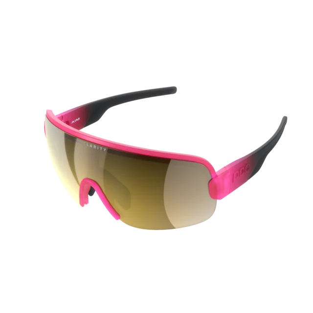 POC Aim Briller Pink Black, Clarity Road Gold linse 