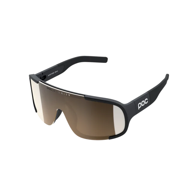 POC Aspire Mid Briller Uranium Black, Trail/Silver linse 