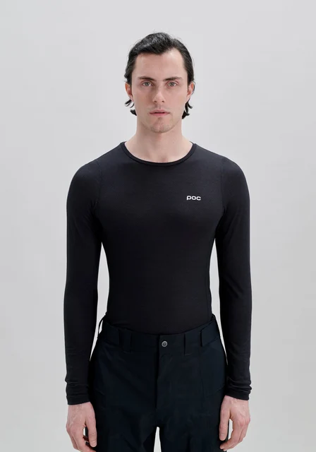 POC Layer Mid LS Herre Undertrøye Uransvart, S 