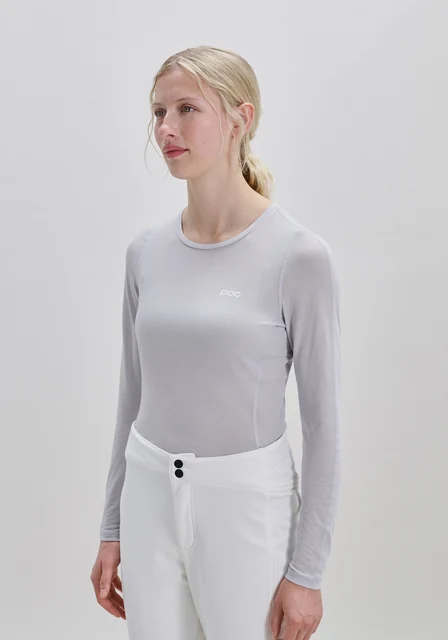 POC Layer Mid LS Dame Undertrøye Granittgrå, M 