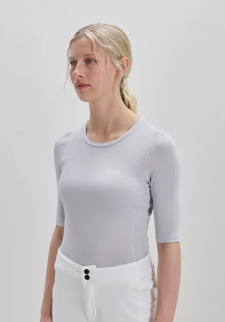 POC Layer Mid SS Dame Undertrøye Granittgrå, L 