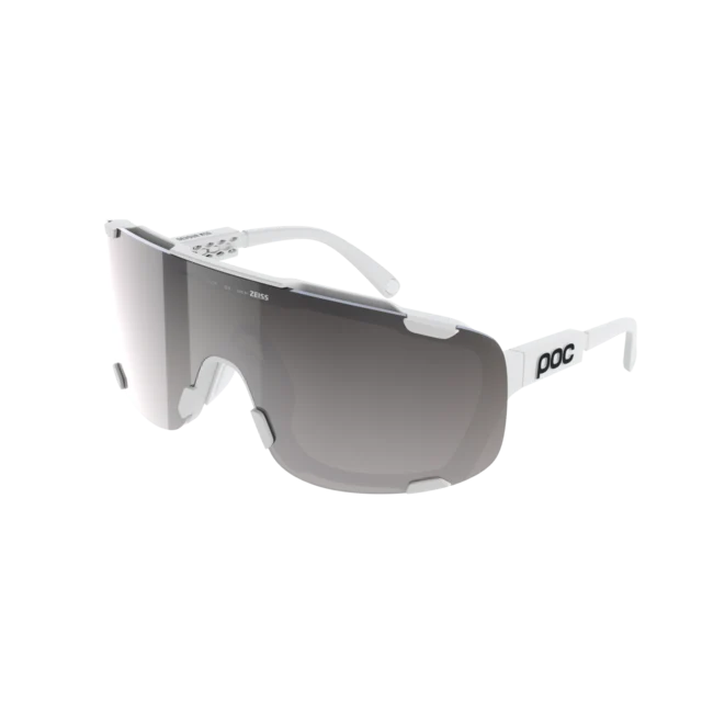 POC Devour MID Briller Hydrogen White/Clarity Road/Sunny Silver 