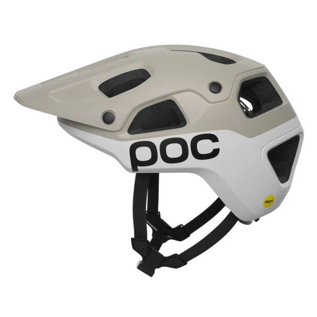 POC Cularis Pure Sykkelhjelm Mineral Grey/Hydrogen White Matt, Str. L 