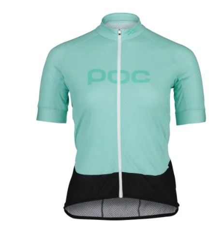 POC Essential Road Logo W's Sykkeltrøye Uranium Black/Hydrogen White, Str. L 