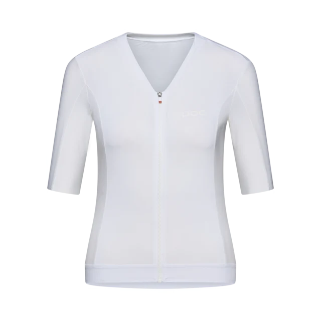 POC W's Raceday S/S Sykkeltrøye Hydrogen White, Str. M 