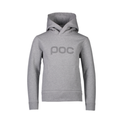 POC Hoodie Jr Hettegenser Grey Melange, Str. 160/XL