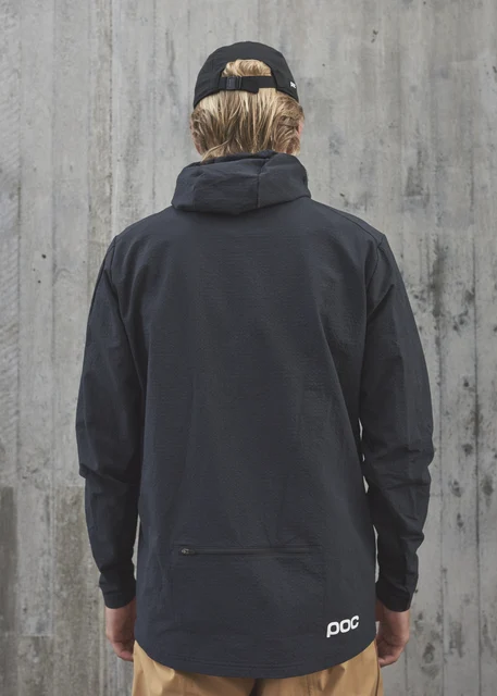 POC Mantle Thermal Hoodie Sykkeljakke Uranium Black, Str. S 