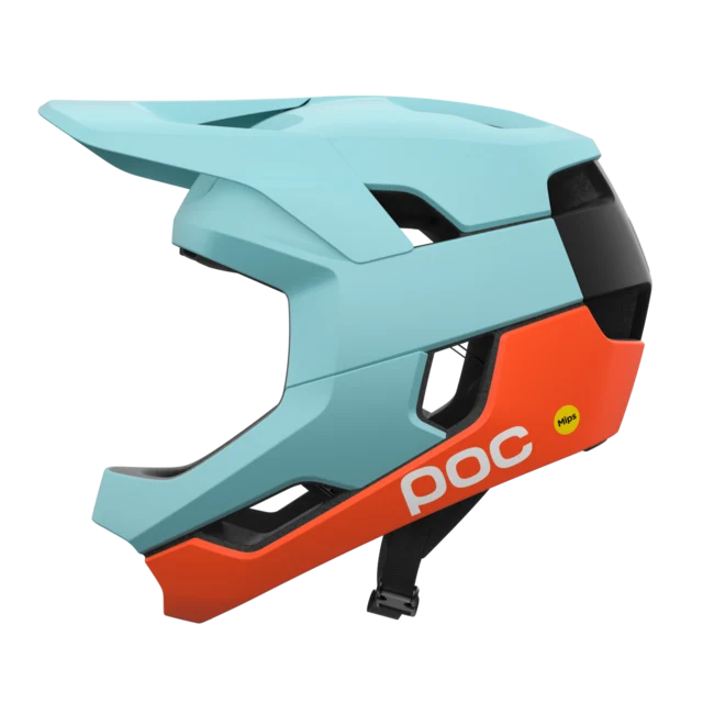POC Otocon Race Mips Hjelm Indicolite Blue/Carnelian Orange Str. S 