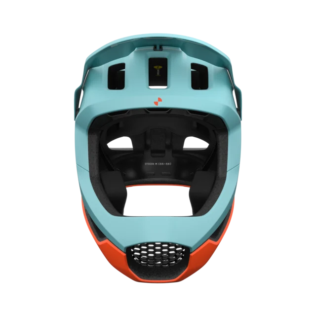 POC Otocon Race Mips Hjelm Indicolite Blue/Carnelian Orange Str. S 