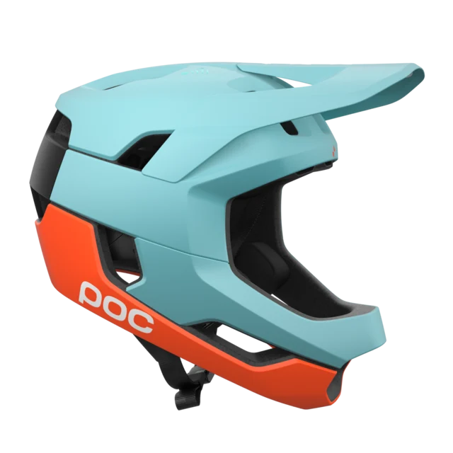 POC Otocon Race Mips Hjelm Indicolite Blue/Carnelian Orange Str. S 