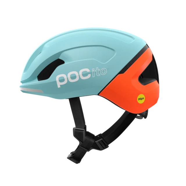POC POCito Omne Mips Sykkelhjelm Barn Indicolite Blue/Carnelian Orange, Str.XS 