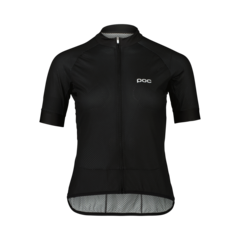 POC Essential Road Logo W's Sykkeltrøye Uranium Black/Hydrogen White, Str. L