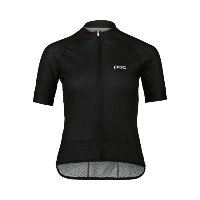 POC Essential Road Logo W's Sykkeltrøye Uranium Black/Hydrogen White, Str. L 