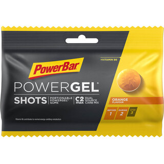 PowerBar PowerGel Shots Appelsin, m/Vitamin B6, 60 gram