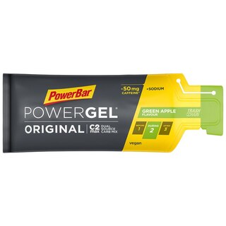 PowerBar PowerGel Original Energigel Green Apple, m/koffein, 41 gram