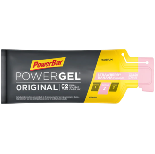 PowerBar PowerGel Original Energigel Strawberry-Banana, m/koffein, 41 gram