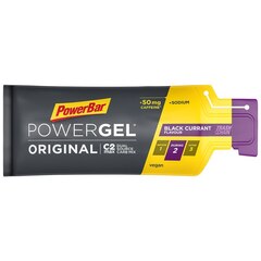 PowerBar PowerGel Original Energigel Black Currant, m/koffein, 24 x 41 gram