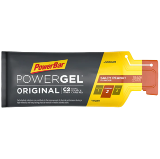 PowerBar PowerGel Original Energigel Salty Peanut, m/koffein, 41 gram