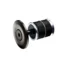 PRO Kolfiber Gap Cap SL m/expander Svart, 1-1/4&quot;,25mm, F&#246;r Kolfibergafflar